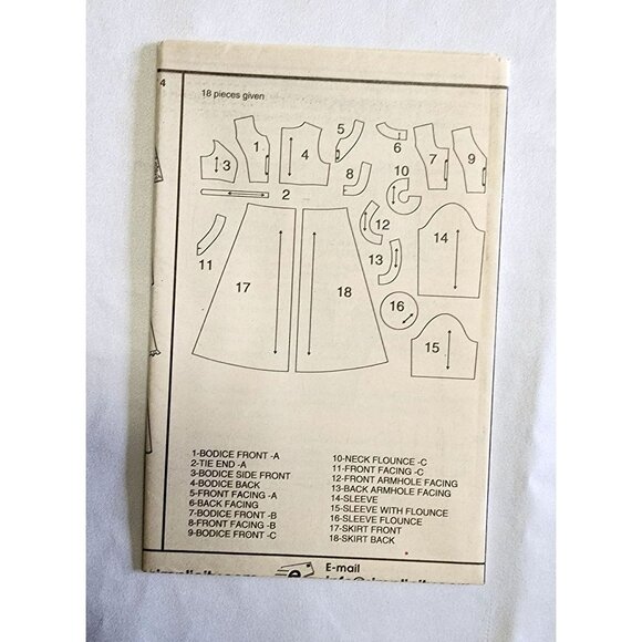 Simplicity Design Your Own Pattern 9517 Dresses 2 Length Sz 26W-32W Uncut 2000 - Picture 4 of 5